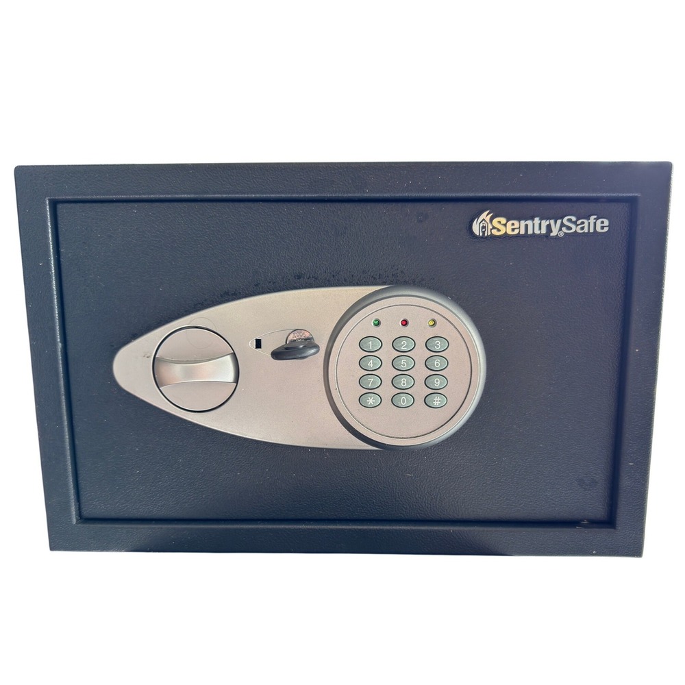 SentrySafe X055 Digital Security Safe with Key Override Black Steel Box